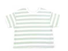 Name It silt green striped short boxy top